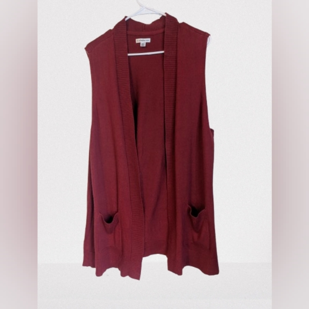 BOGO Croft & Barrow Women's Rust Sweater Vest- XL
